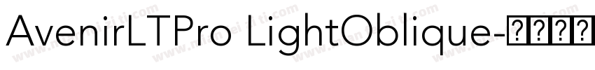 AvenirLTPro LightOblique字体转换